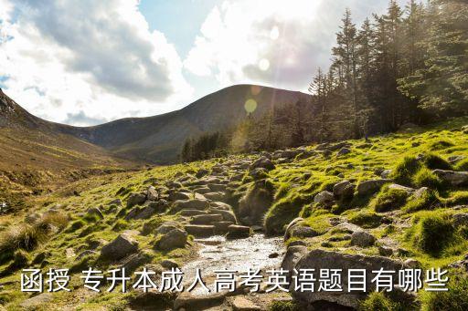 函授 專(zhuān)升本成人高考英語(yǔ)題目有哪些