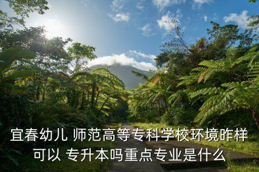 宜春幼兒 師范高等?？茖W(xué)校環(huán)境昨樣可以 專升本嗎重點(diǎn)專業(yè)是什么