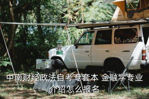 中南財(cái)經(jīng)政法自考專套本 金融學(xué)專業(yè)介紹怎么報(bào)名