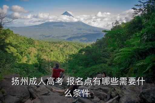  揚(yáng)州成人高考 報(bào)名點(diǎn)有哪些需要什么條件