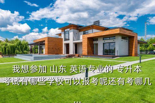 我想?yún)⒓?山東 英語專業(yè)的 專升本考試有哪些學(xué)校可以報(bào)考呢還有考哪幾...