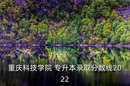 重慶科技學(xué)院 專升本錄取分數(shù)線2022