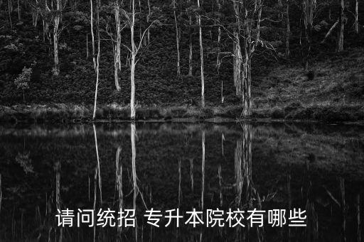 請(qǐng)問(wèn)統(tǒng)招 專升本院校有哪些
