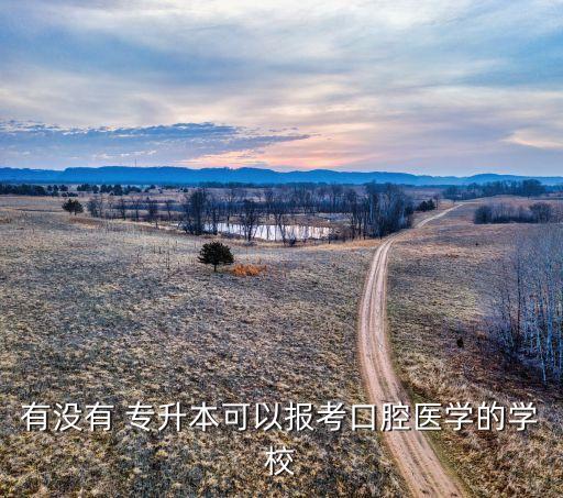 有沒(méi)有 專(zhuān)升本可以報(bào)考口腔醫(yī)學(xué)的學(xué)校