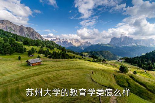 蘇州大學的教育學類怎么樣