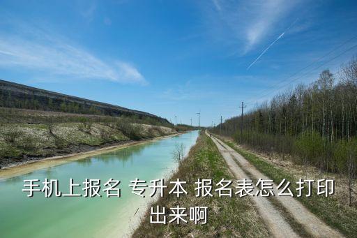 手機(jī)上報(bào)名 專升本 報(bào)名表怎么打印出來(lái)啊