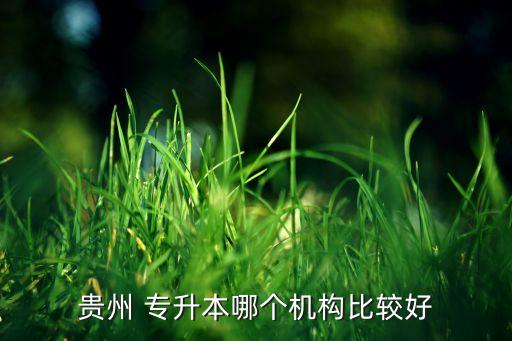 貴州 專升本哪個機(jī)構(gòu)比較好