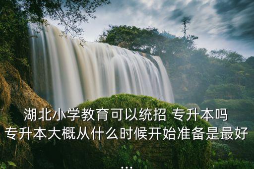  湖北小學(xué)教育可以統(tǒng)招 專(zhuān)升本嗎 專(zhuān)升本大概從什么時(shí)候開(kāi)始準(zhǔn)備是最好...