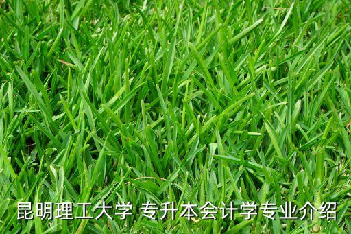 昆明理工大學 專升本會計學專業(yè)介紹