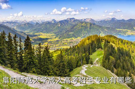 阜陽師范大學(xué)成人高考招生專業(yè)有哪些