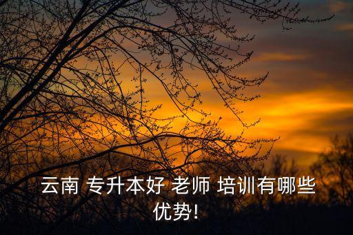  云南 專升本好 老師 培訓(xùn)有哪些優(yōu)勢(shì)!