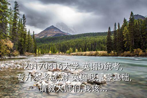 20170416大學 英語b統(tǒng)考, 專升本考試,對 英語我是零基礎,請教大師們,我該...