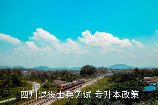  四川退役士兵免試 專(zhuān)升本政策