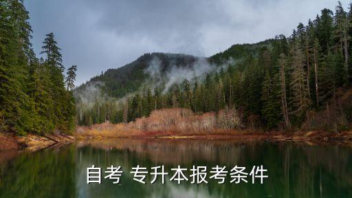 自考 專(zhuān)升本報(bào)考條件