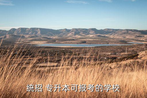 統(tǒng)招 專(zhuān)升本可報(bào)考的學(xué)校