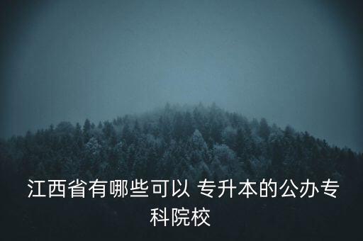  江西省有哪些可以 專升本的公辦?？圃盒? class=