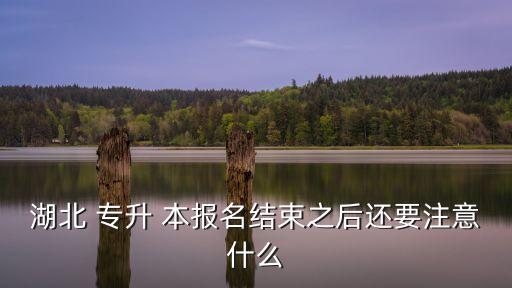 湖北 專升 本報(bào)名結(jié)束之后還要注意什么