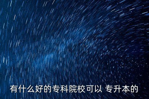 有什么好的?？圃盒？梢?專升本的