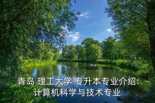  青島 理工大學 專升本專業(yè)介紹:計算機科學與技術專業(yè)