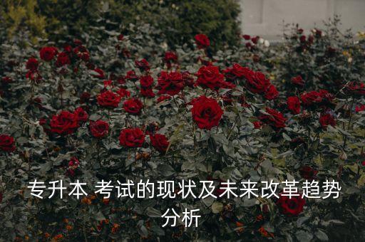  專升本 考試的現(xiàn)狀及未來改革趨勢分析