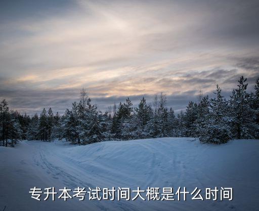 專(zhuān)升本考試時(shí)間大概是什么時(shí)間