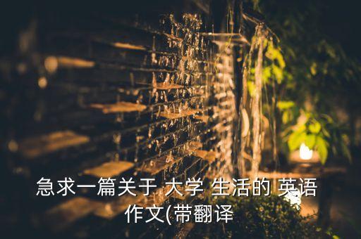 專升本英語作文 關于大學生活,多姿多彩的大學生活英語作文