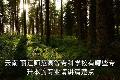 麗江師專升本成功,麗江專升本可以去哪些學(xué)校