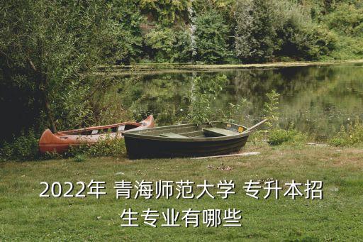 2022年 青海師范大學(xué) 專升本招生專業(yè)有哪些