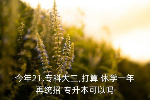 專升本新生休學,?？菩輰W一年還能專升本嗎