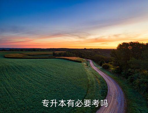  專(zhuān)升本有必要考嗎