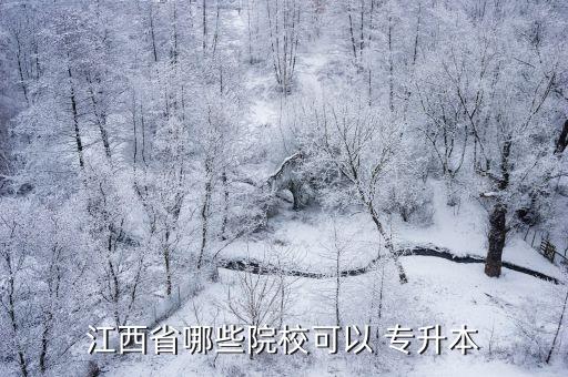 江西省哪些院校可以 專(zhuān)升本