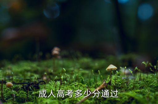 成人高考多少分通過(guò)