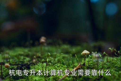 杭電專升本計(jì)算機(jī)專業(yè)需要靠什么