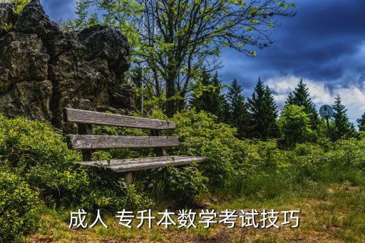  成人 專升本數(shù)學(xué)考試技巧