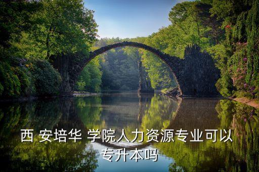 西 安培華 學(xué)院人力資源專業(yè)可以 專升本嗎