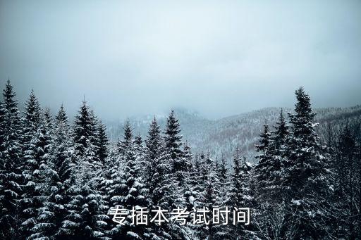 專(zhuān)插本考試時(shí)間