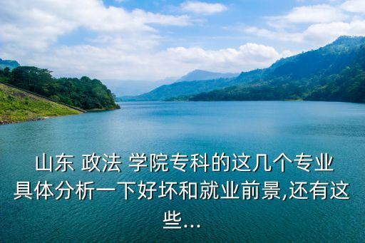 山東 政法 學(xué)院?？频倪@幾個(gè)專業(yè)具體分析一下好壞和就業(yè)前景,還有這些...