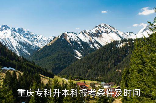  重慶?？粕究茍?bào)考條件及時(shí)間