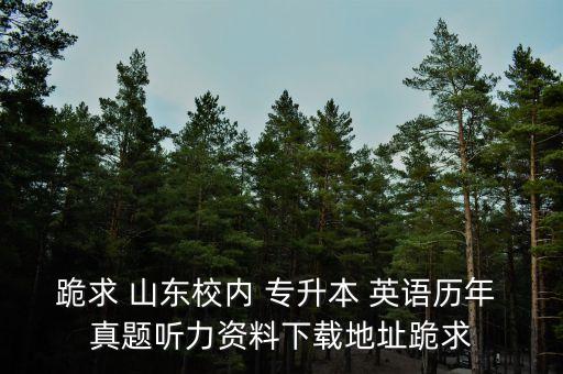 山東專升本15年英語真題及答案