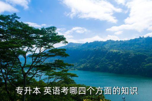  專升本 英語考哪四個方面的知識