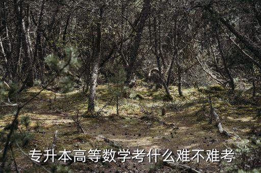  專(zhuān)升本高等數(shù)學(xué)考什么難不難考