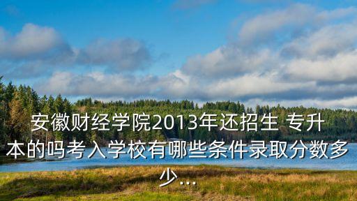 安財(cái)會(huì)計(jì) 專(zhuān)升本,安財(cái)專(zhuān)升本2022