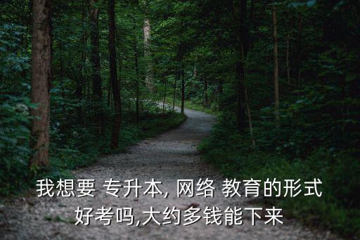 我想要 專升本, 網(wǎng)絡 教育的形式好考嗎,大約多錢能下來