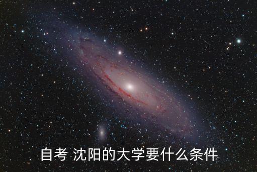 自考 沈陽(yáng)的大學(xué)要什么條件