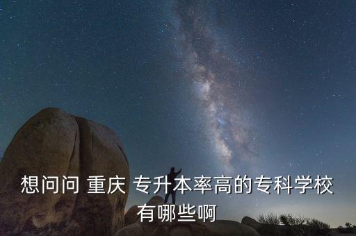 想問問 重慶 專升本率高的?？茖W(xué)校有哪些啊