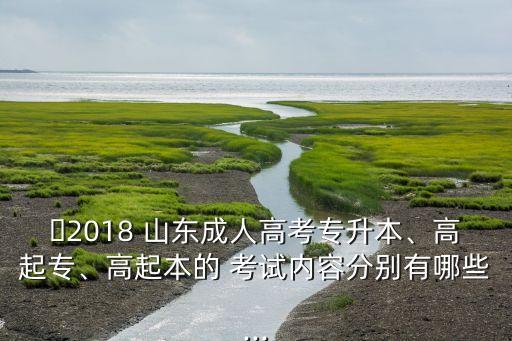 ?2018 山東成人高考專(zhuān)升本、高起專(zhuān)、高起本的 考試內(nèi)容分別有哪些...