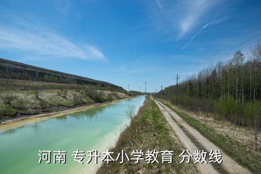 河南 專升本小學教育 分數(shù)線