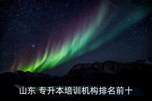 山東 專升本培訓機構排名前十
