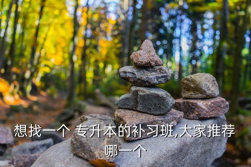 想找一個 專升本的補習(xí)班,大家推薦哪一個