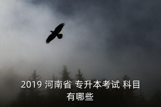 2019 河南省 專(zhuān)升本考試 科目有哪些